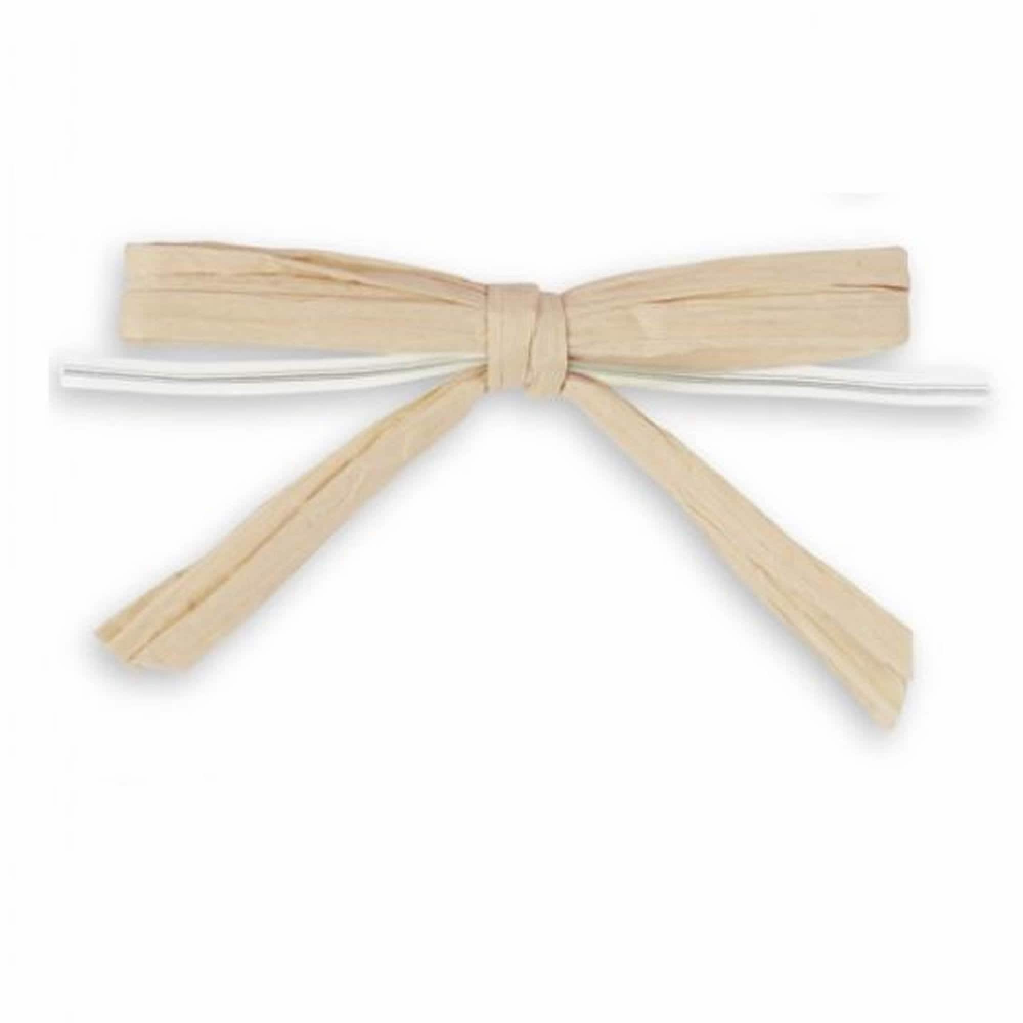 POSHNPRETTY Set Of 12 Colored 4" Raffia Bows With Wire Ties Choose