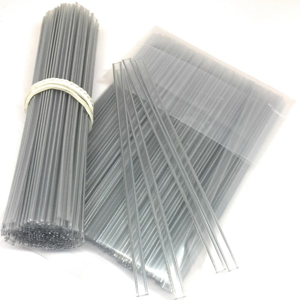 100 pcs Plastic Twist Ties  Clear Double Wire  - 4", 8" and 12" x 4mm, washable for making face mask