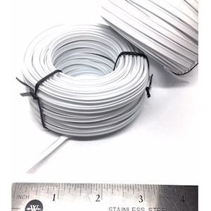 100ft (30m)  x 4mm  Plastic Twist Ties  Double Wire Spool, washable for Nose Bridge Strips for DIY face Mask -  White