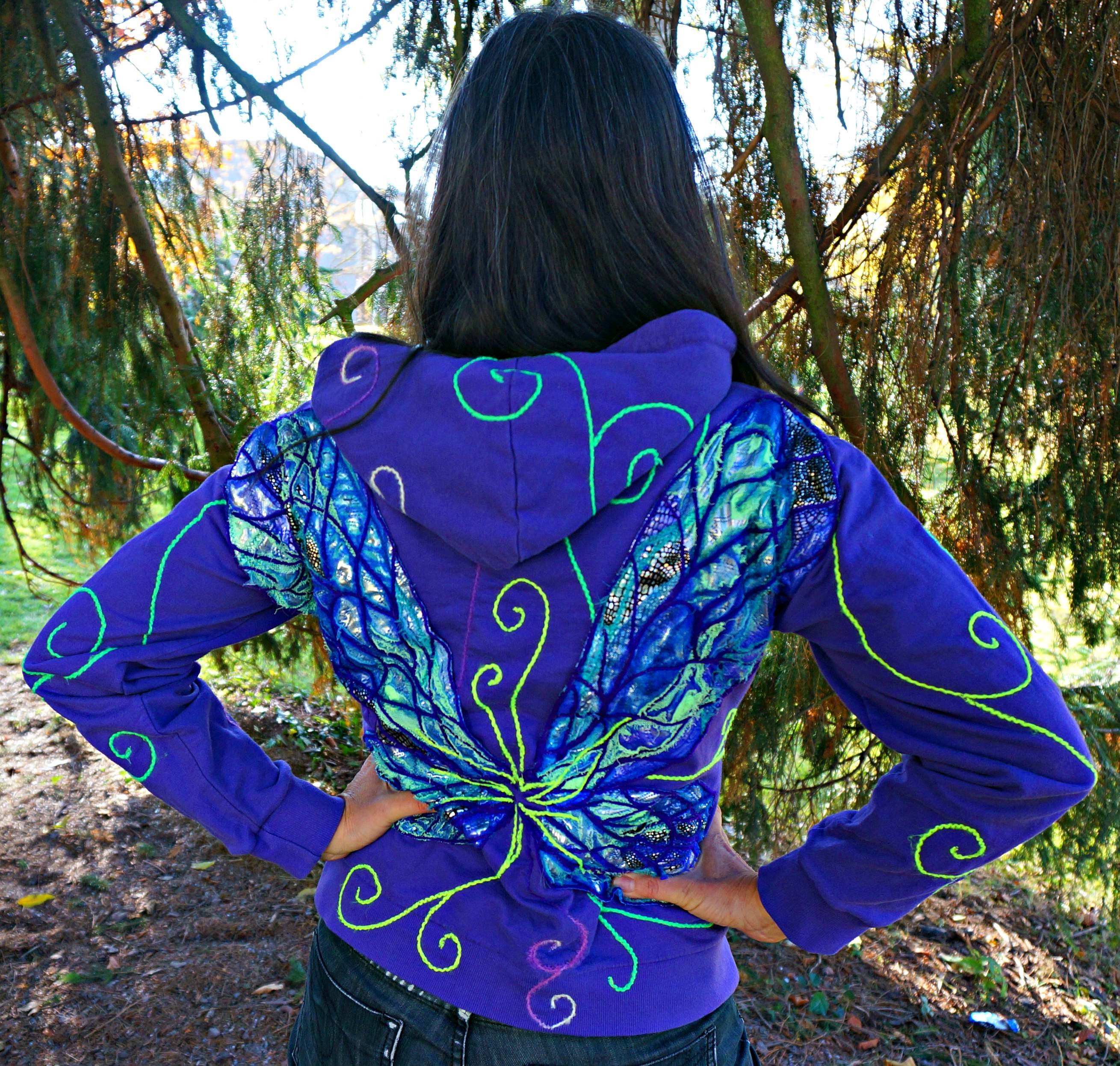 sci fi fantasy hoodie purple