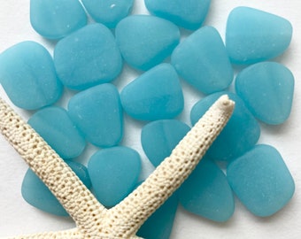 Blue Opal Cultured Sea Glass Beads, Sea Glass Jewelry, Seaglass Beads, Blue Beach Glass Jewelry,  Blue Beach Glass beads. Free US Shipping