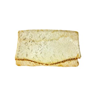 Dorset Rex 1950&#39;s Champagne Gold Brocade MCM Clutch Purse with Mirror