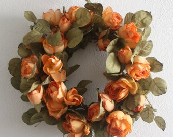 Easter Wreath, Summer Wreath, Front Door Wreath, Silk Flower Wreath, Spring Wreath, Floral Wreath 30cm, 11.8 "