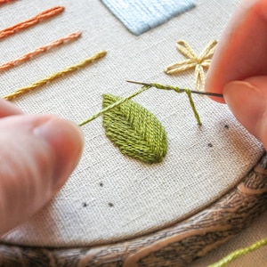 Hand Embroidery Stitch Guide for Complete Beginners Learn How to Embroider 10 Essential Stitches, DIY Embroidery Art Tutorial image 7