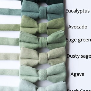 Sage Green Bow Tie for Men: Eucalyptus Wedding Groomsmen Bowtie - Etsy