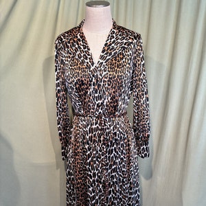 Longue robe leopard outlet