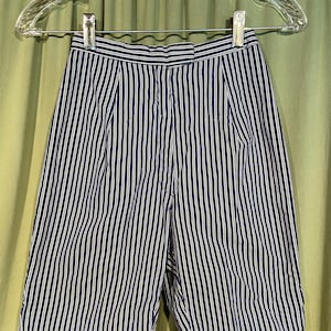 Sweet Original Vintage Navy Blue & White Cotton Bermuda Shorts Tween ...