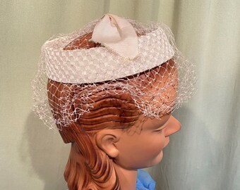 Pillbox Hat With Net - Etsy