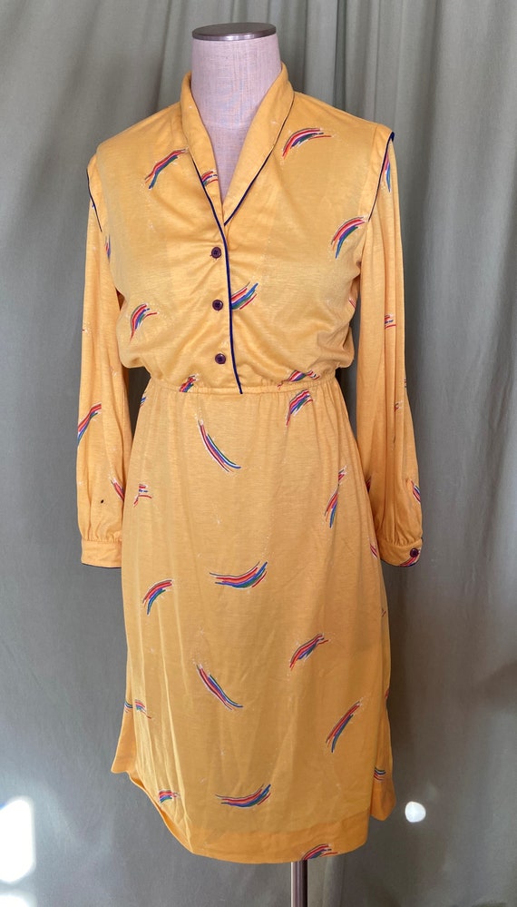 Original Vintage 70s R & K Originals Bright Yello… - image 1