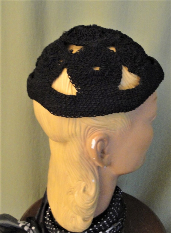 Charming Original Vintage 40's 50's Hand Crochet B