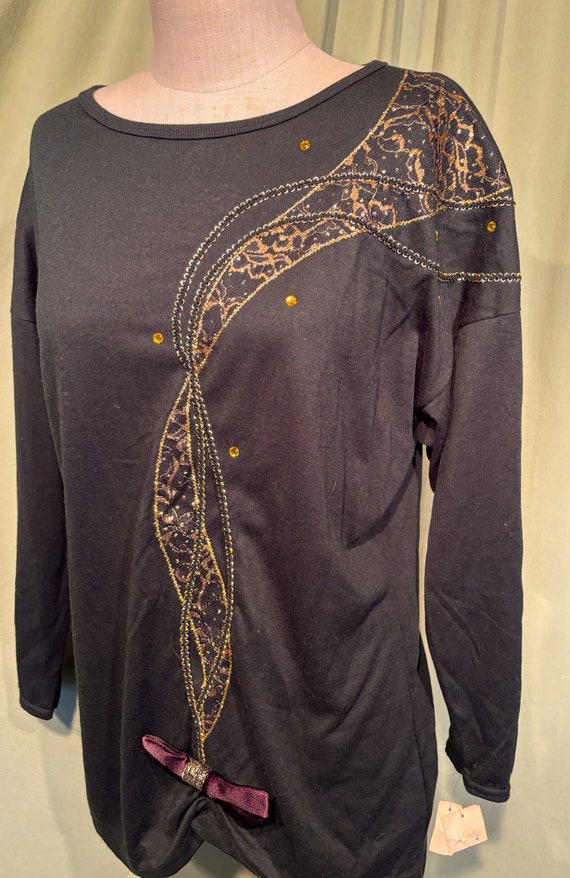 Cute Original Vintage Deadstock 80s Proximity Black