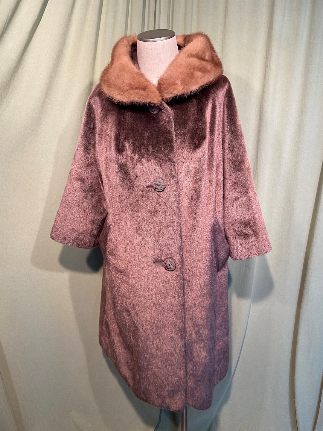 muguet volume fake fur coat ピンク Sheared Pink Mink Fur Coat Roselyn | SKANDINAVIK FUR