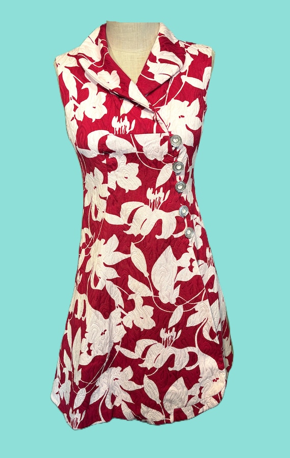 Sweet Original Vintage Adele Simpson Raspberry & … - image 1