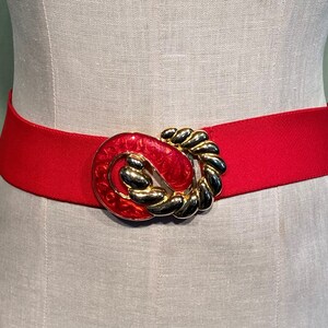 80s Red Belt - Etsy display picture 1