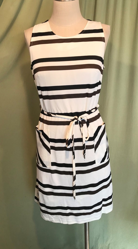 designer black wedding dresses Easy Summer Striped Black and White Dress – Two Penny Blue