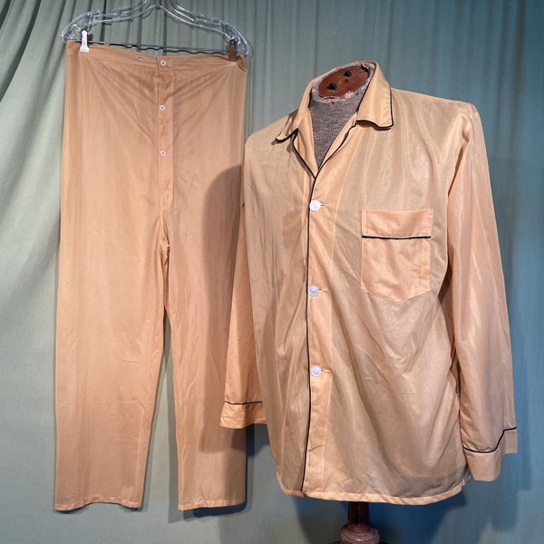Vintage Nylon Pajamas for Men Etsy
