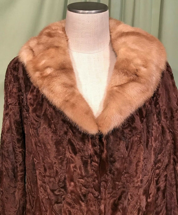 Sweet Original Vintage 30s 40s Sheared Brown Fur … - image 2