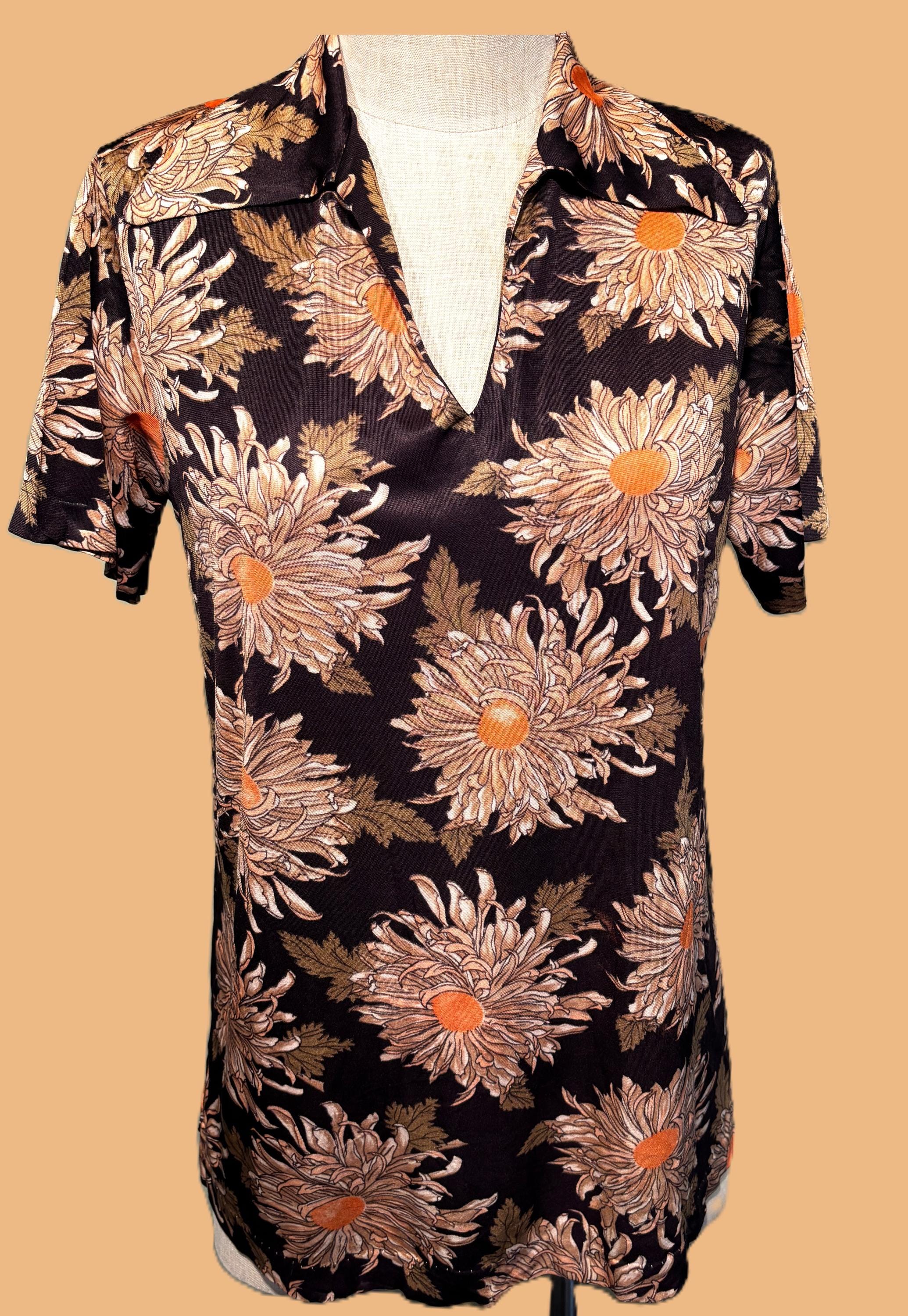 60s rayon shirt 【公式通販】