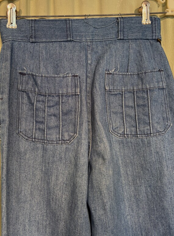 Original Vintage 70s Wrangler Blue Denim Jeans Hi… - image 5