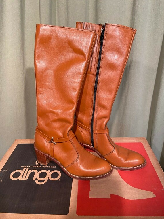 In Original Box Vintage 70s Dingo Women's Caramel
