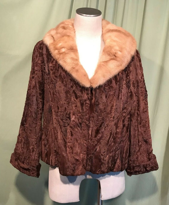 Sweet Original Vintage 30s 40s Sheared Brown Fur … - image 1