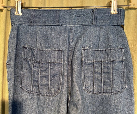 Original Vintage 70s Wrangler Blue Denim Jeans Hi… - image 4