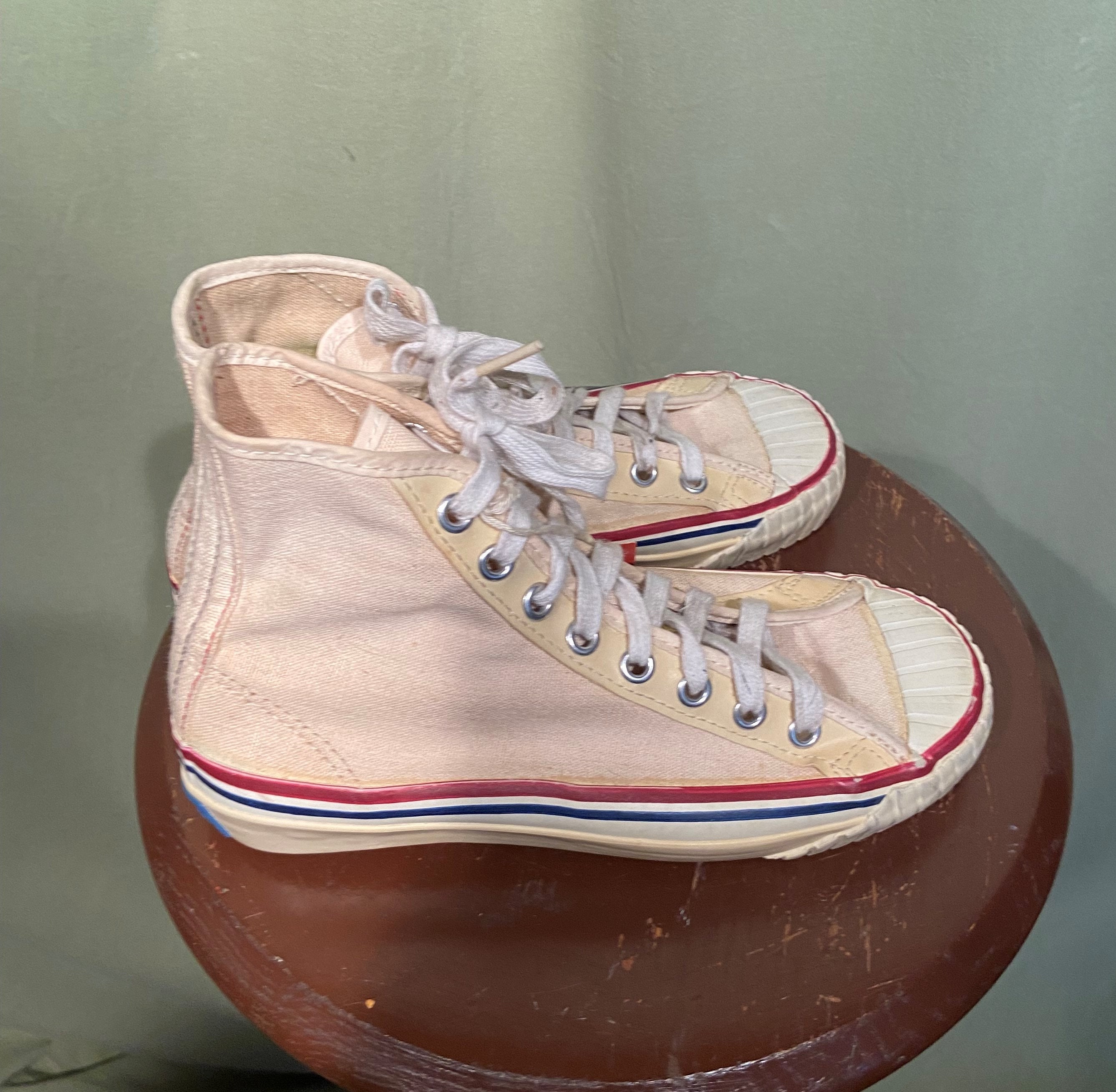 Cool Original Vintage Deadstock 50s Pro Keds Kids White