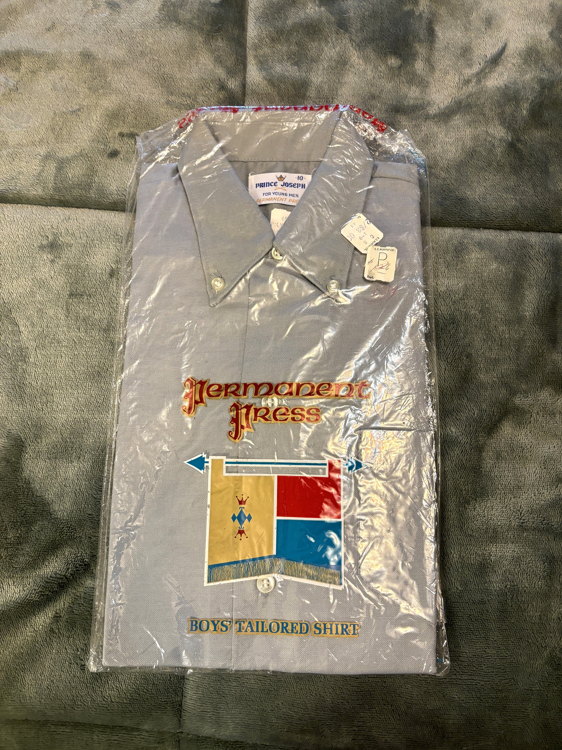 Deadstock New in Package Original Vintage 60s Boys' Short Sleeve