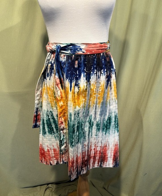 60s rainbow skirt top