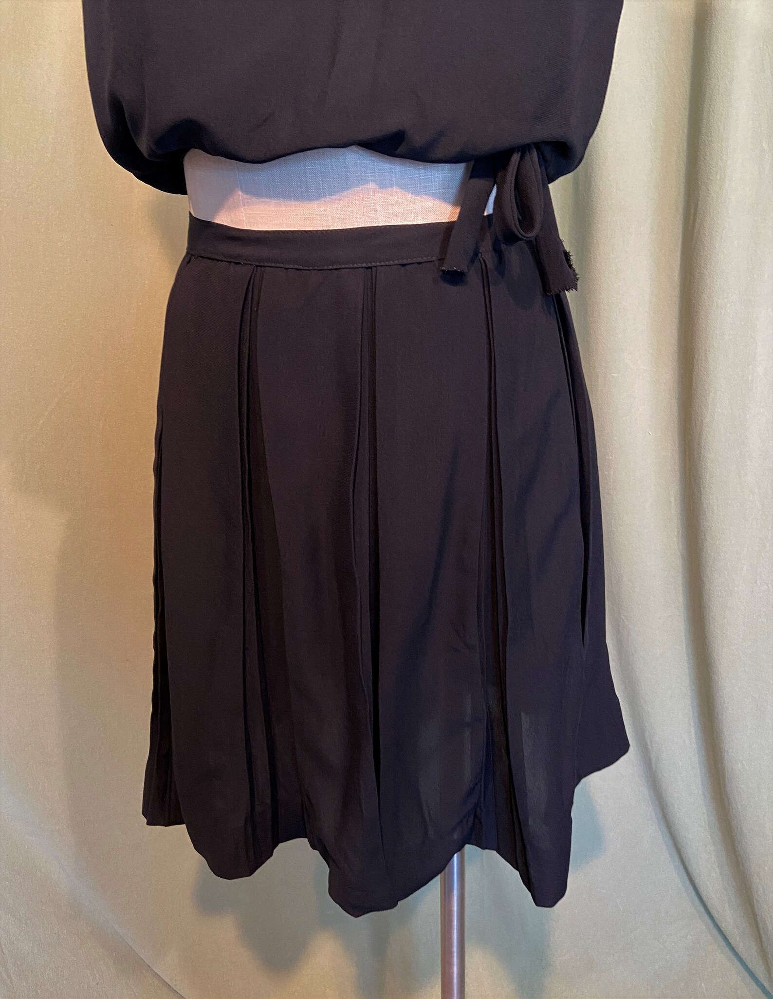 Fun Original Vintage 60's Black Acetate Blousy Middy - Etsy