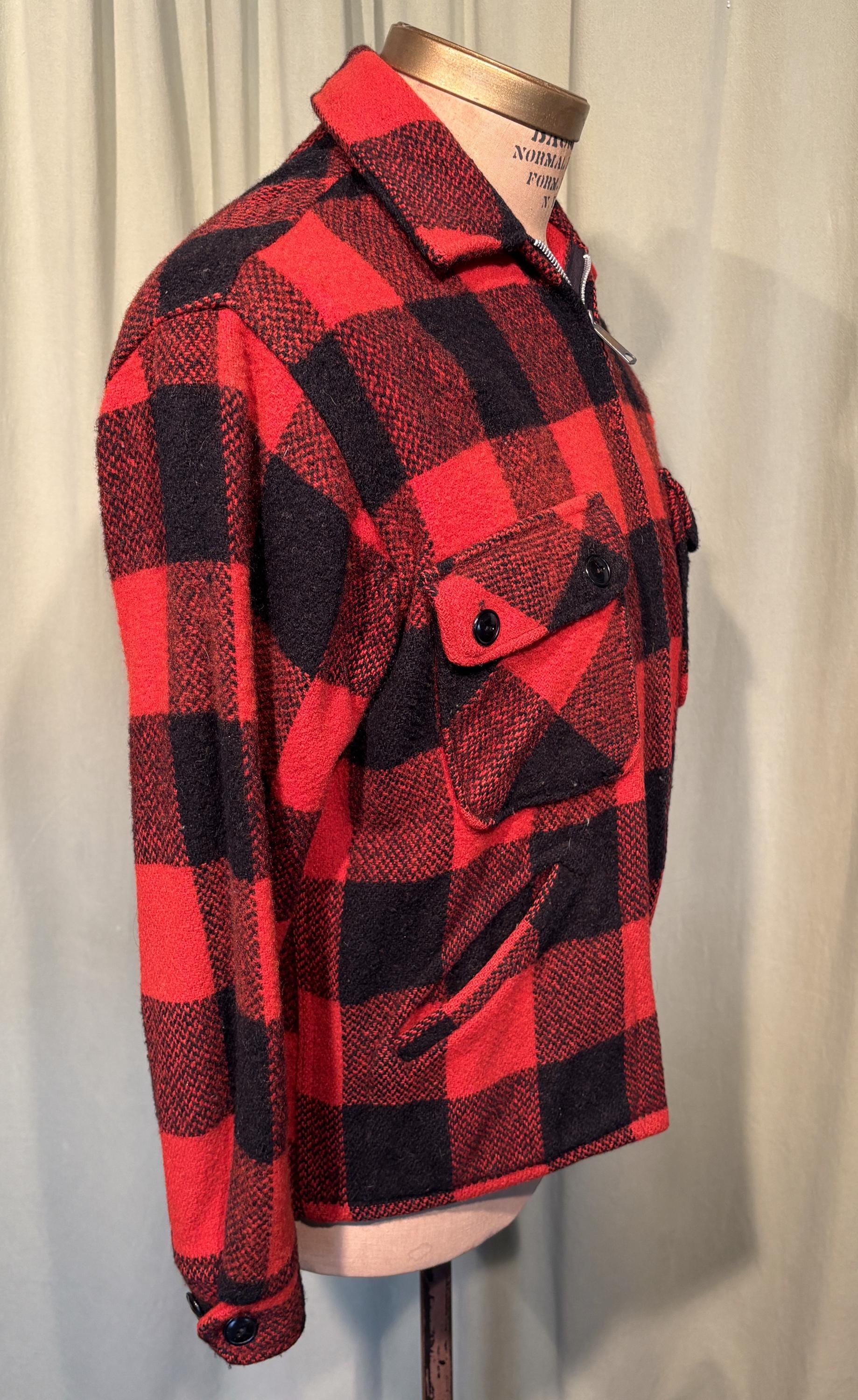 Fun Original Vintage Mid Century Sears Oakbrook Sportswear Red