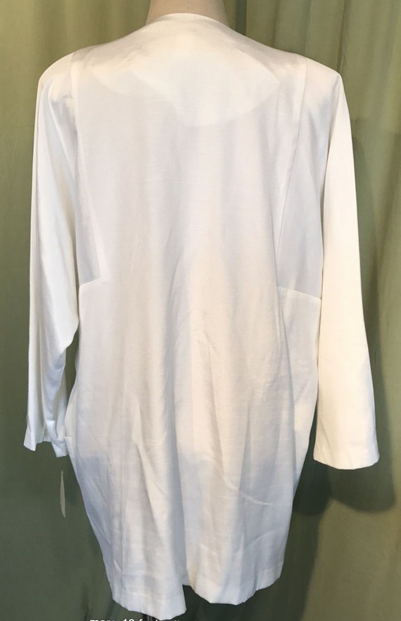 Deadstock NWT Original Vintage 80s White Poly Ble… - image 4