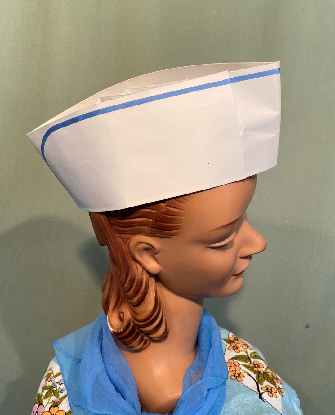 Mcdonalds Hat 40 PCS Disposable Soda Jerk Paper Caps