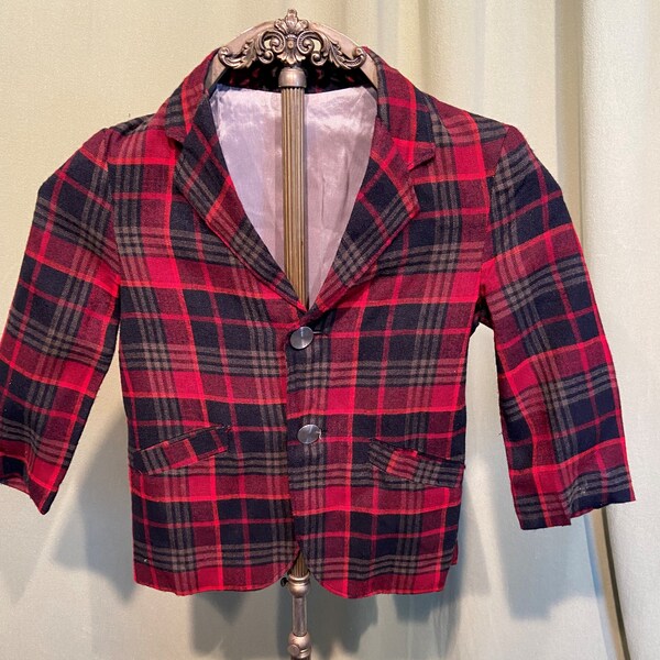 Plaid Suit Jacket - Etsy