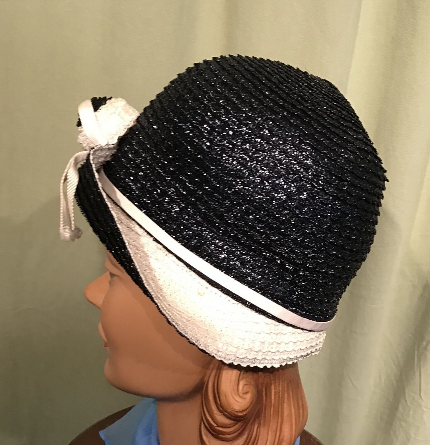 Fun Original Vintage Mid Century Gwen Pennington Black White 