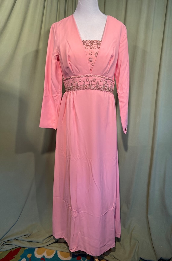 Super Sweet Rare Rusty Red 1970s Cotton Dream Dress