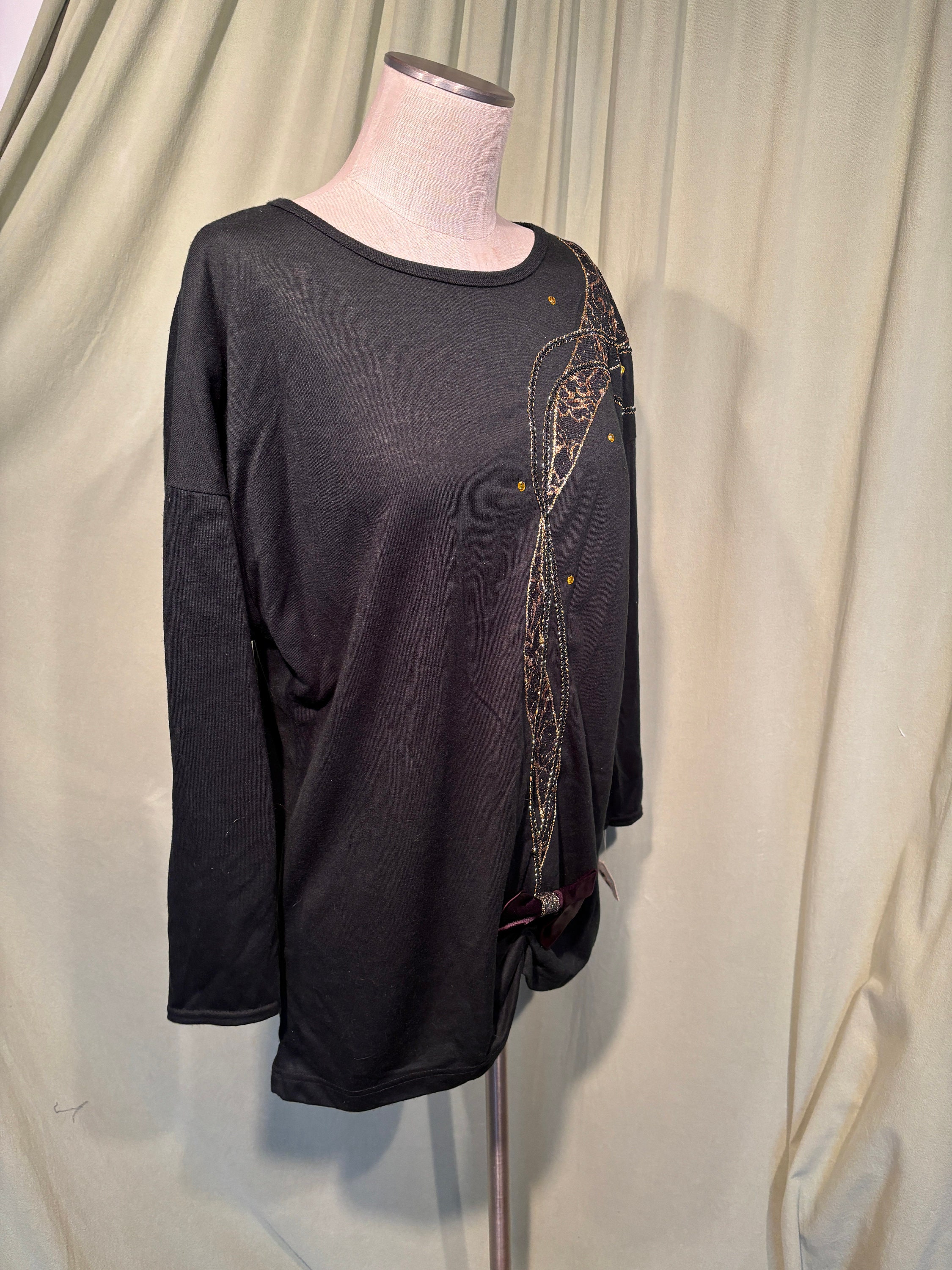 Cute Original Vintage Deadstock 80s Proximity Black