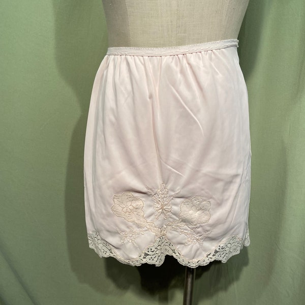 Long Pink Half Slip Etsy