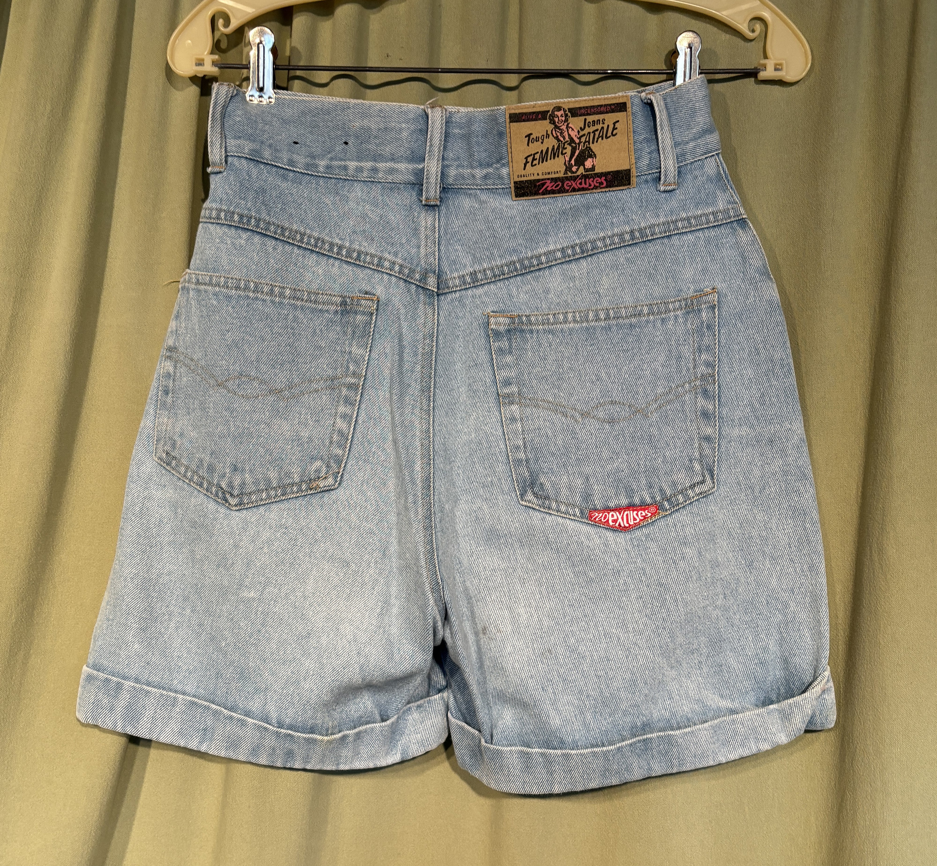【HI FI FNK】Heart Vintage Bermuda Denim HI FI FNK】Heart Vintage Bermuda Denim