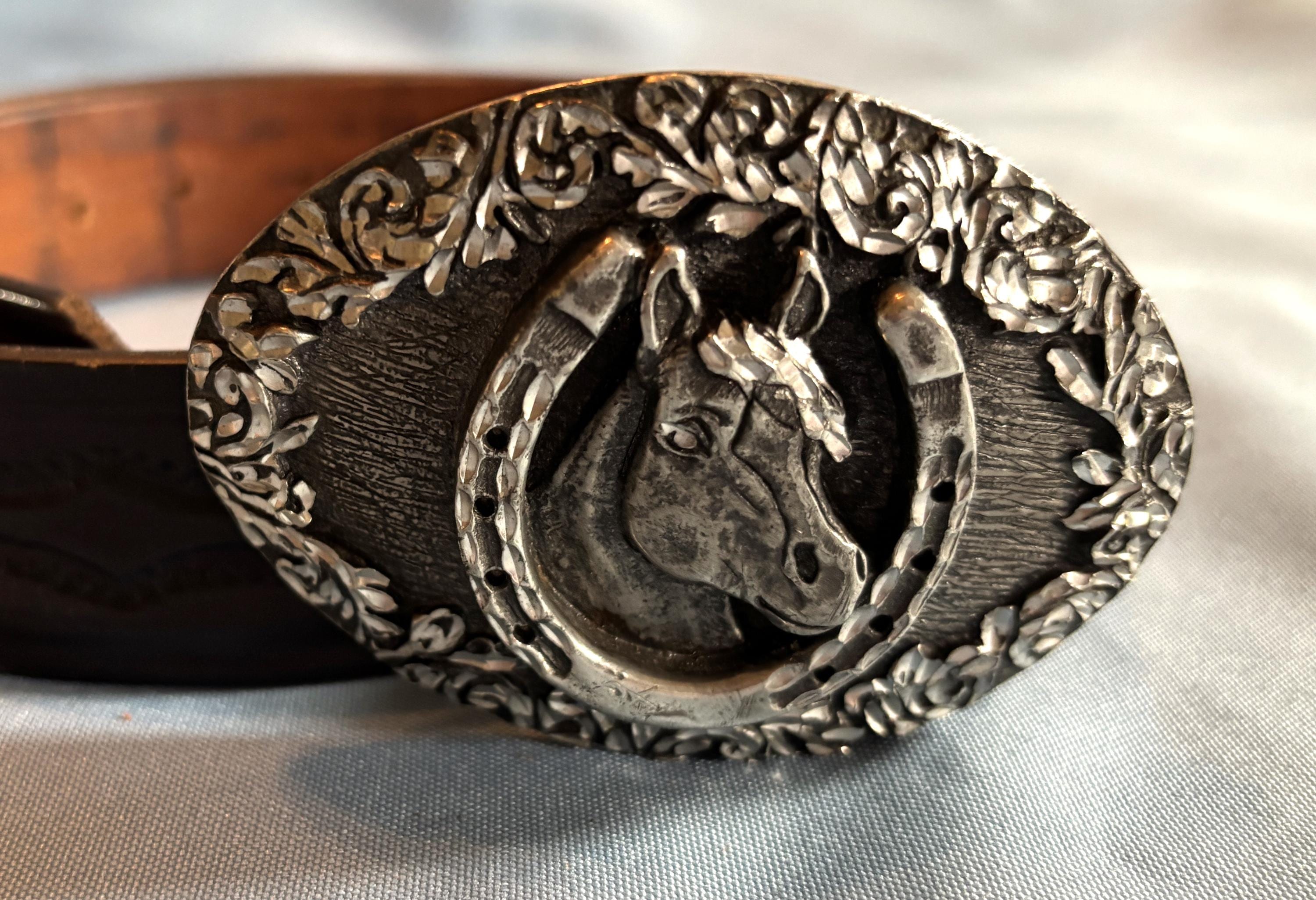 Handsome Original Con-trad Vintage Tooled Black Leather  display picture 3