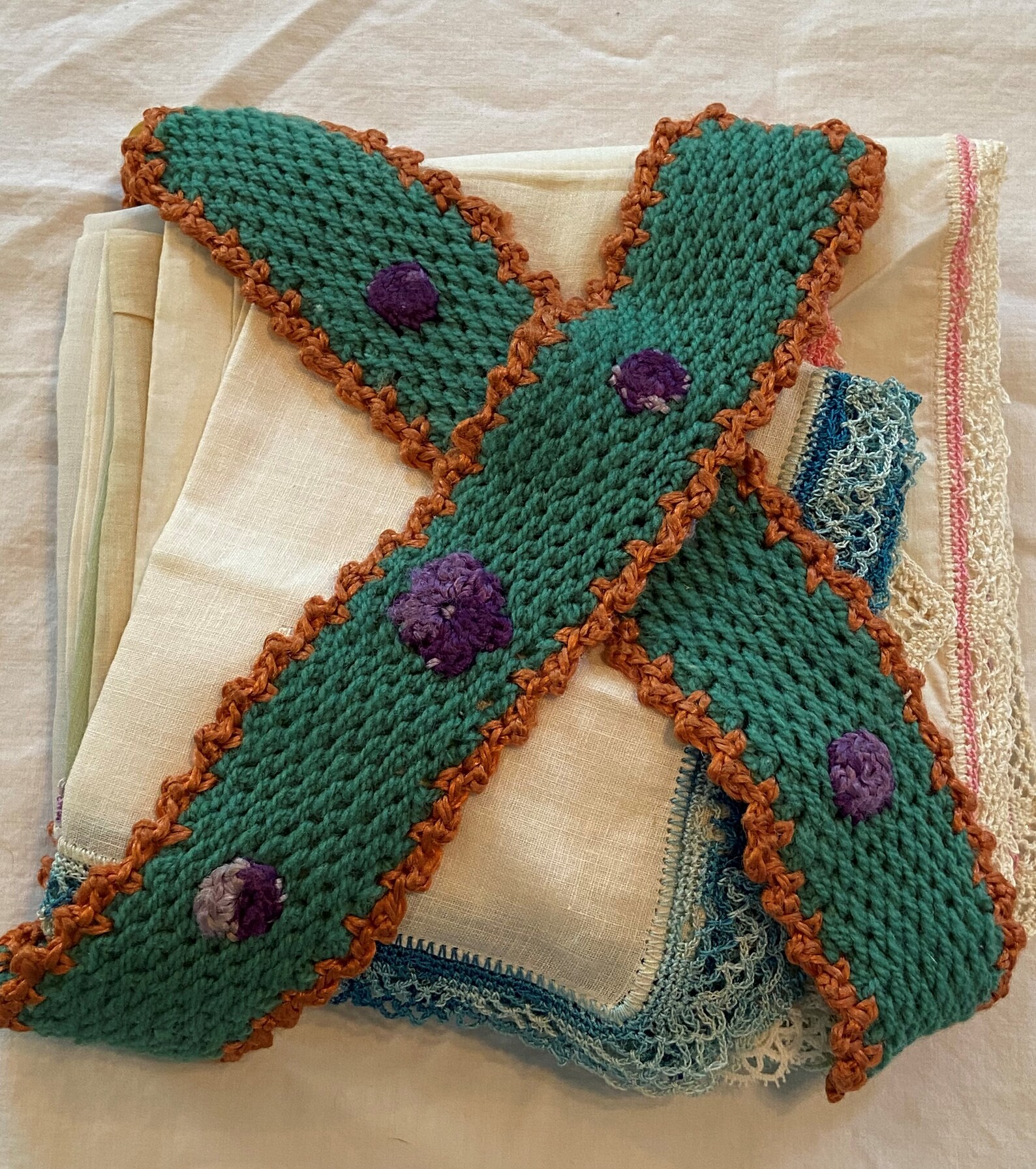 Vintage original de mediados de siglo crocheteado verde verde | Etsy