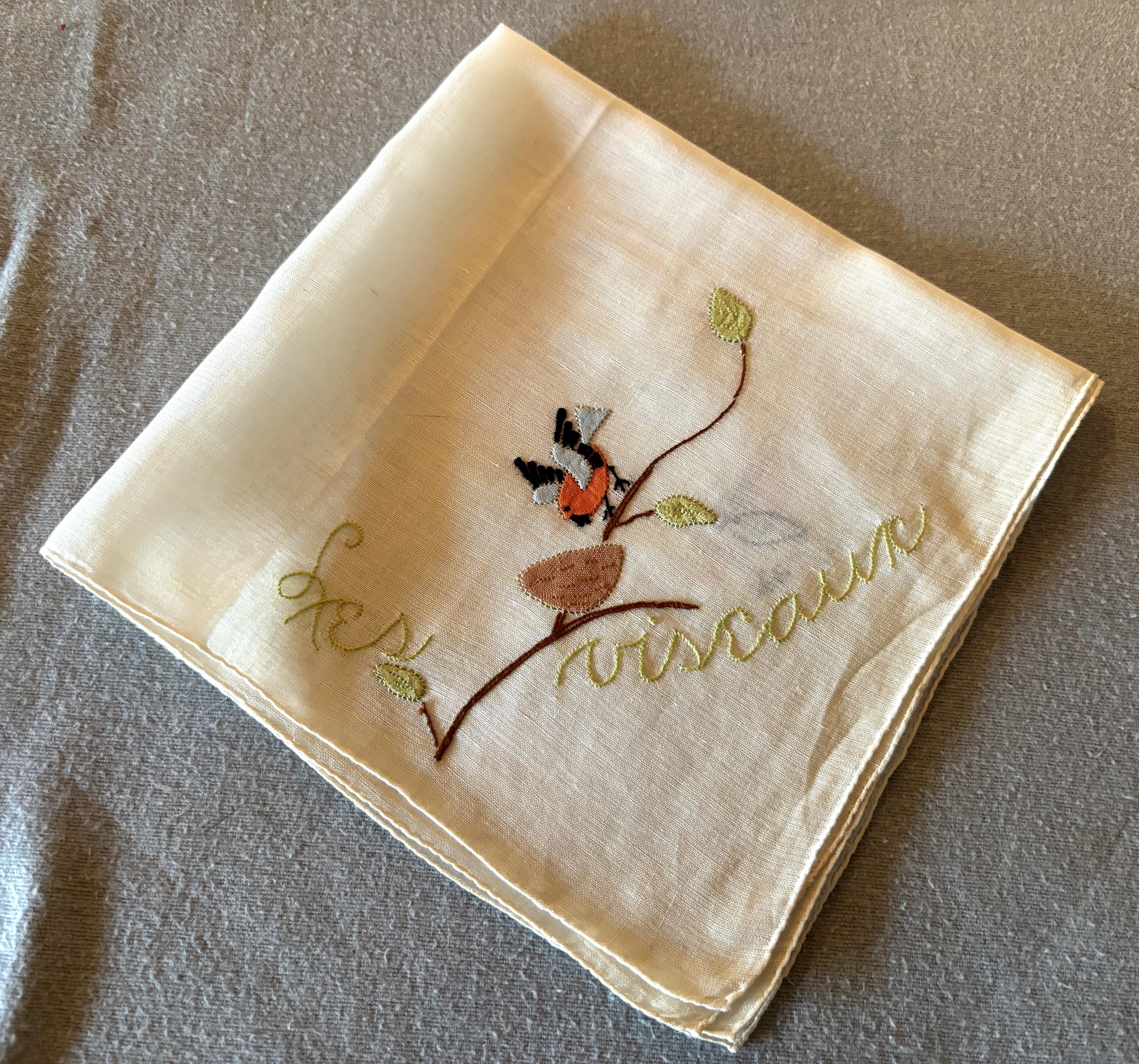 小物 1900s Hand Embroidery Handkerchief Vintage Embroidered Handkerchiefs - Etsy