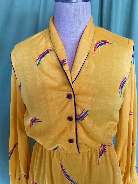 Original Vintage 70s R & K Originals Bright Yello… - image 2