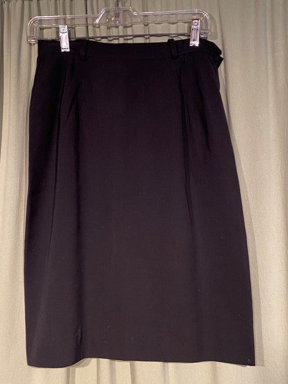 Chic Original Vintage 60s Straight Skirt Black Cot