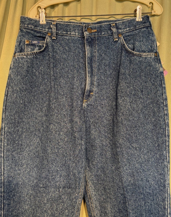 Deadstock Vintage 80s 90s Lee Pepper Wash Blue Denim Jeans High