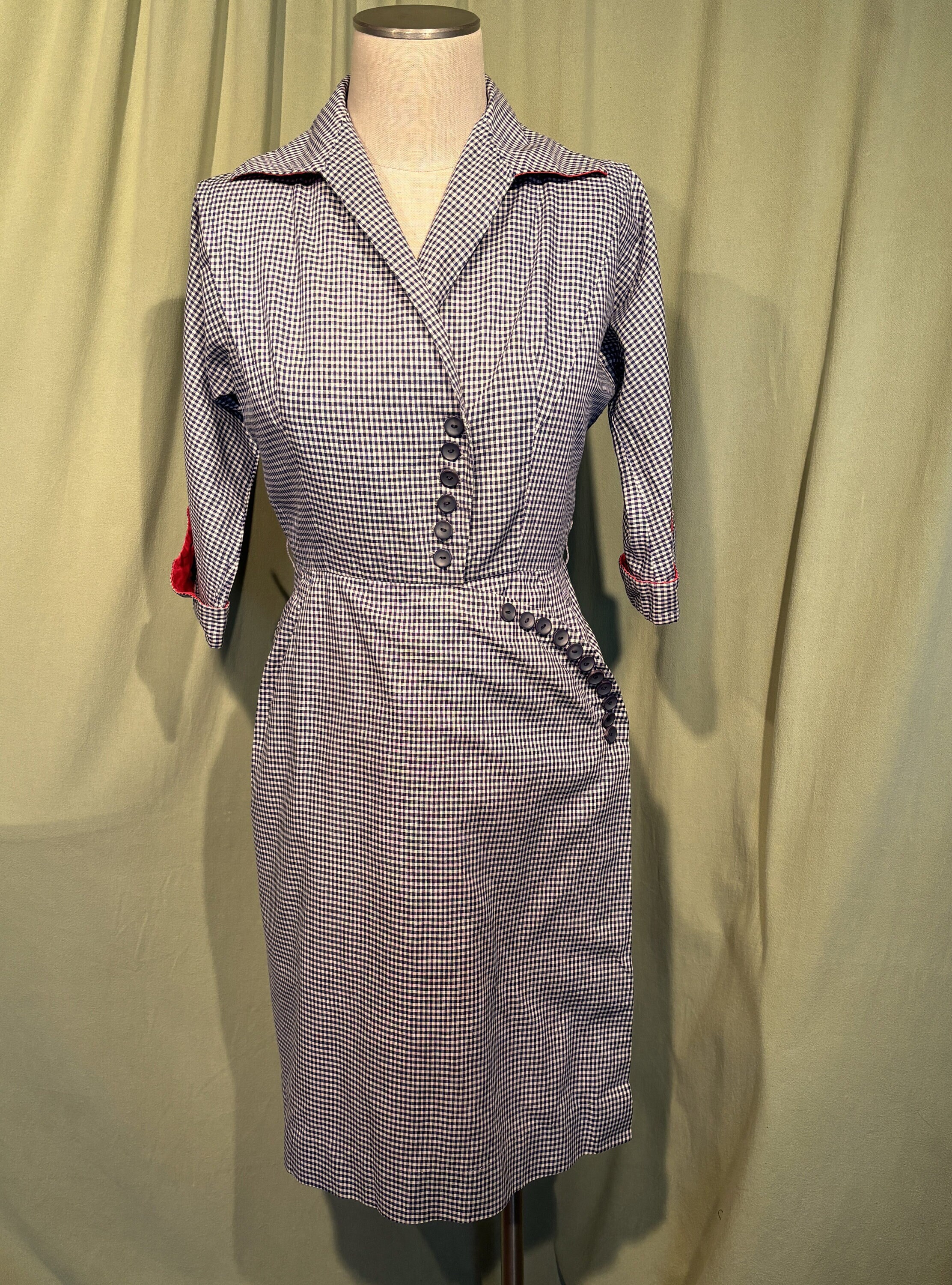 激安ブランド 40s Vintage Original Lovely R Cotton Blue Originals K and Clothing