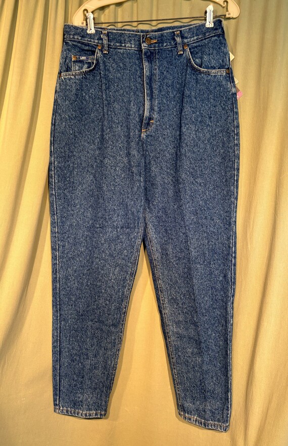 Deadstock Vintage 80s 90s Lee Pepper Wash Blue Denim Jeans High