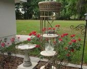 Unique 70 quot tall Vintage Grecian Roman Column Pillar statue spiral metal stone like shelf plant stand decorative stand columns pillars Greece