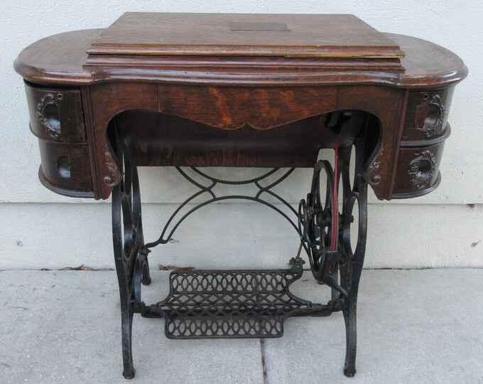 Rare Antique Eldredge Treadle Sewing Machine With Possibly Late