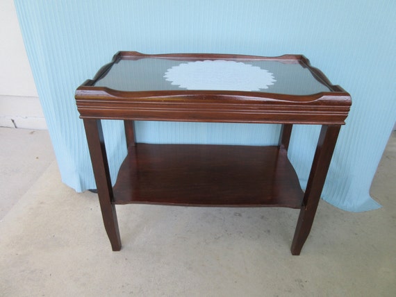 Glass top tea table best sale
